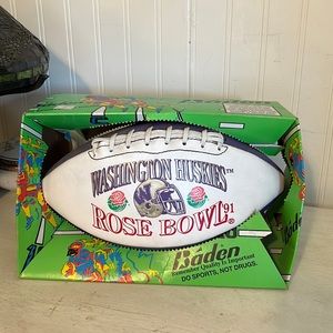 1991 University Washington Huskies Rose bowl Official ball NIB Baden